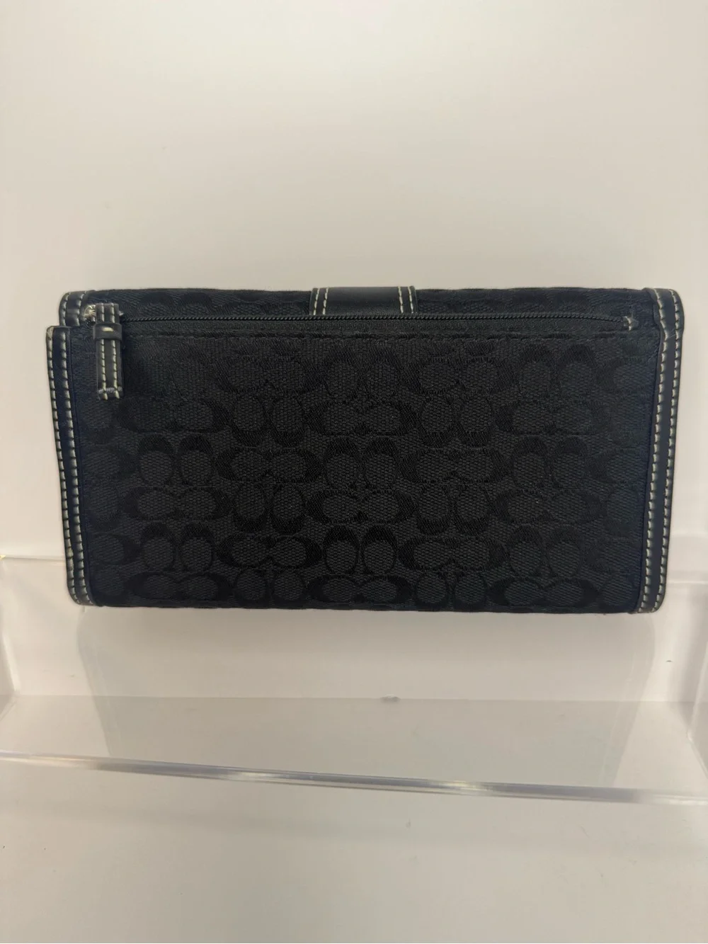 💖 #331 Coach Vintage SoHo Signature Buckle Trifold Long Wallet